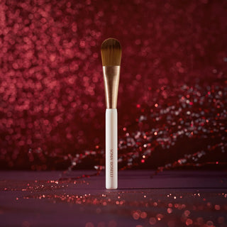 Skin Prep Brush on Red Holiday Background